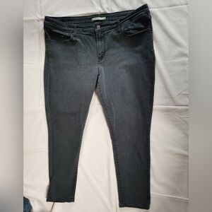 Levi's Women's 711 Skinny Black Denim Jeans 34